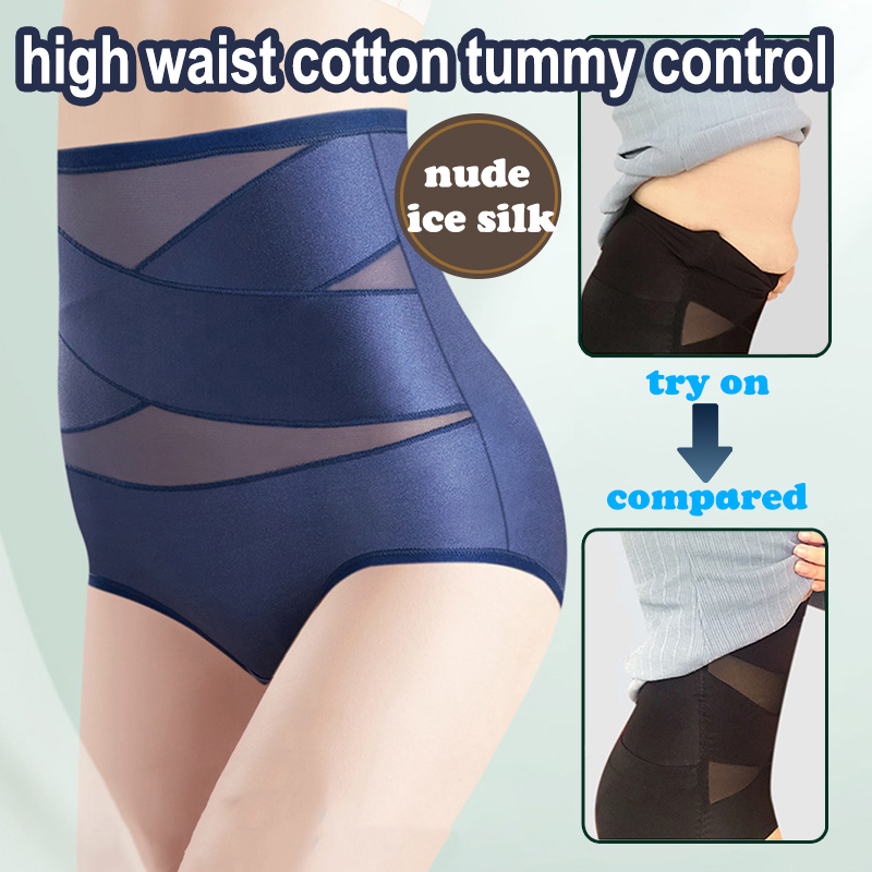 Cross Compression Abs Shaping Pants High-Waist Tummy Control