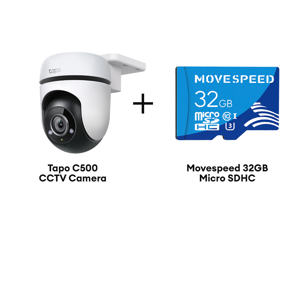 TP Link Tapo C500 Outdoor Pan/Tilt WiFi Camera 1080p Full HD 360° View, Motion Tracking, Weatherproof Two-Way Audio
