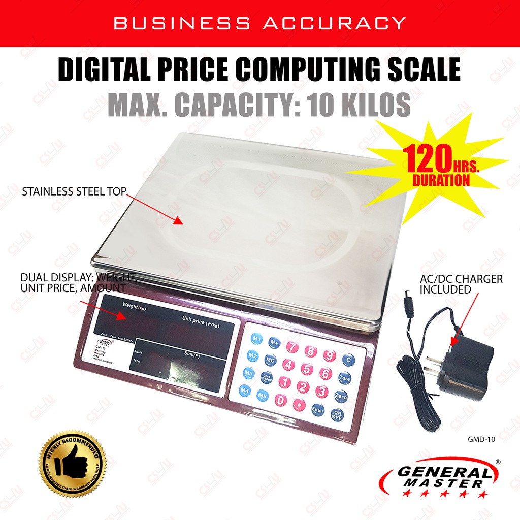 aja PRICE COMPUTING DIGITAL WEIGHING SCALE 10kg | Lazada PH