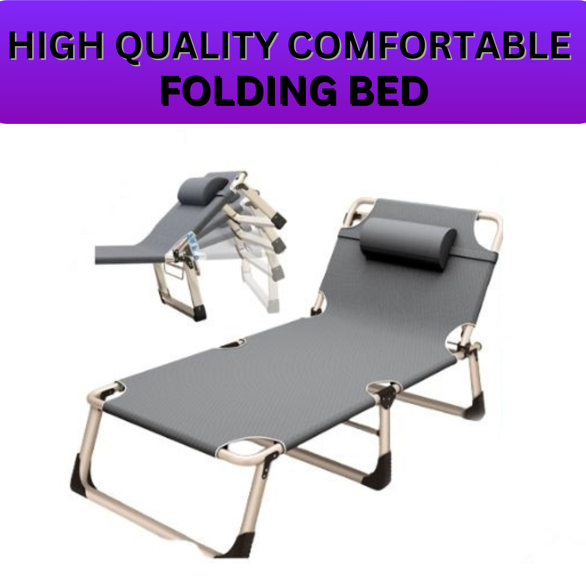 High Quality Hot Sale Folding bed family nap bed office recliner lunch
