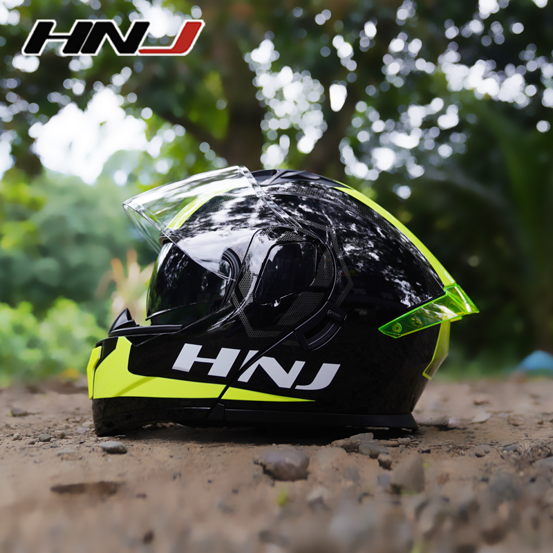 HNJ 937 modular helmet for motorcycle with dual visor full face