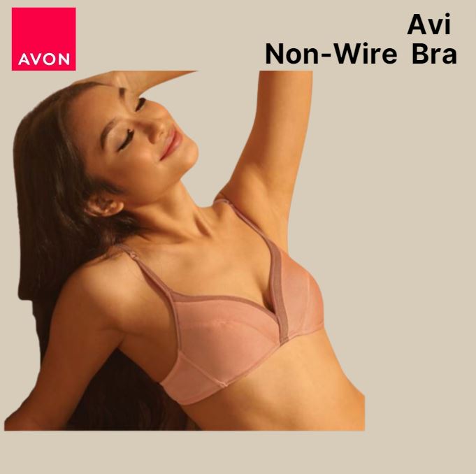 Avon Official Store THEA Non-Wire 2-pc Bra Set for Woman Our 2-in-1  High-Quality Floral Print Push-Up Lingerie - Seamless, Wireless, and Made  with Soft Mesh for Ultimate Comfort and Support in Korean