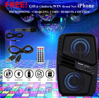 platinum karaoke bluetooth speaker & microphone