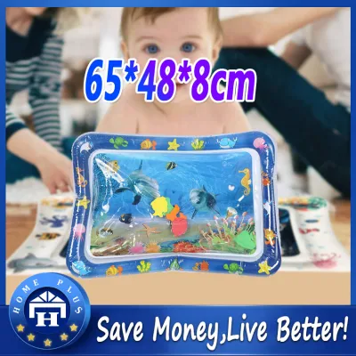 Infants Summer Beach Water Mat Toddler Fun Activity Play Toys for Motor Skills Necessary Baby Inflatable Water Play Gadgets Inflatable-Water-Mat-Dolphin