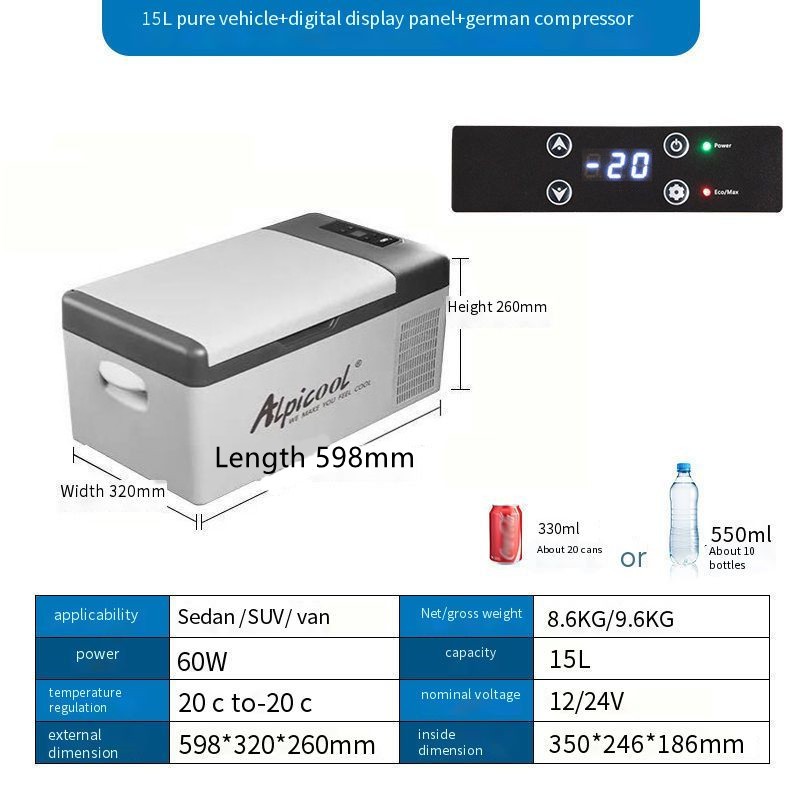 Alpicool Refrigerator Car Refrigerator Small Refrigerator Mini