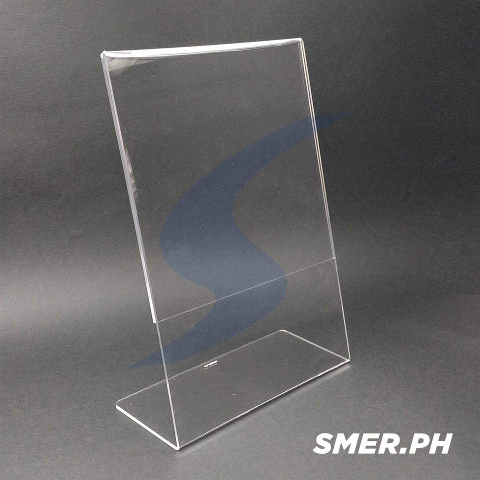 Acrylic A4 L Shape Holder Menu Display Stand Plastic Acrylic for