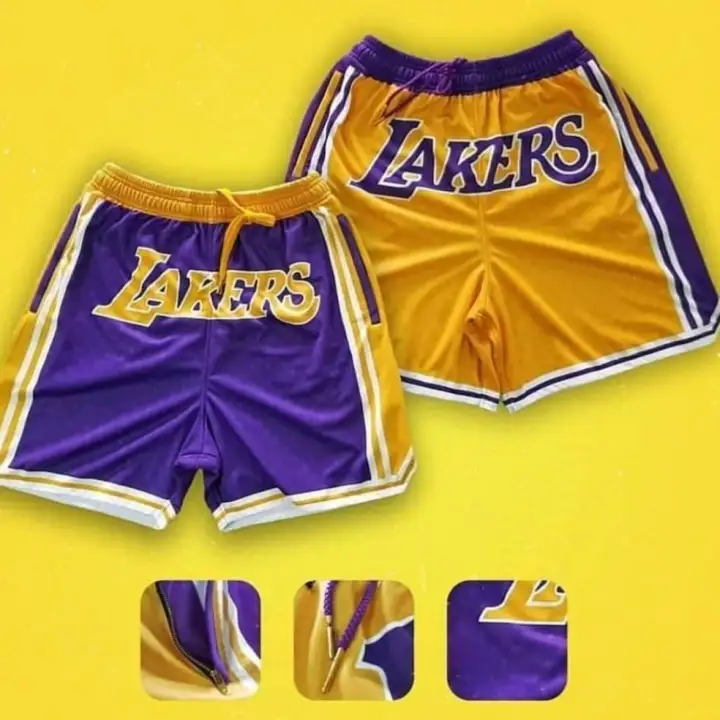 lakers bandana shorts