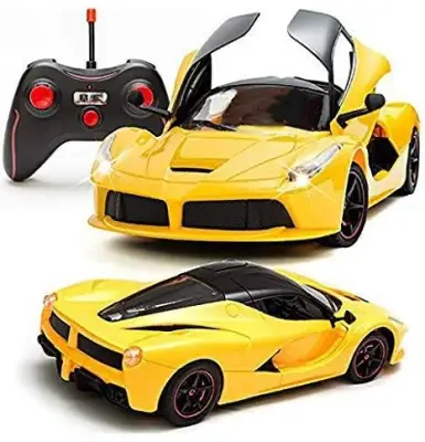 Remote Control Car with Lights, Sound, and Car Door Auto
