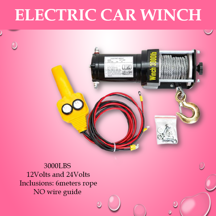 Hoisting Machine ELECTRIC WINCH FOR CARS 12V AND 24V