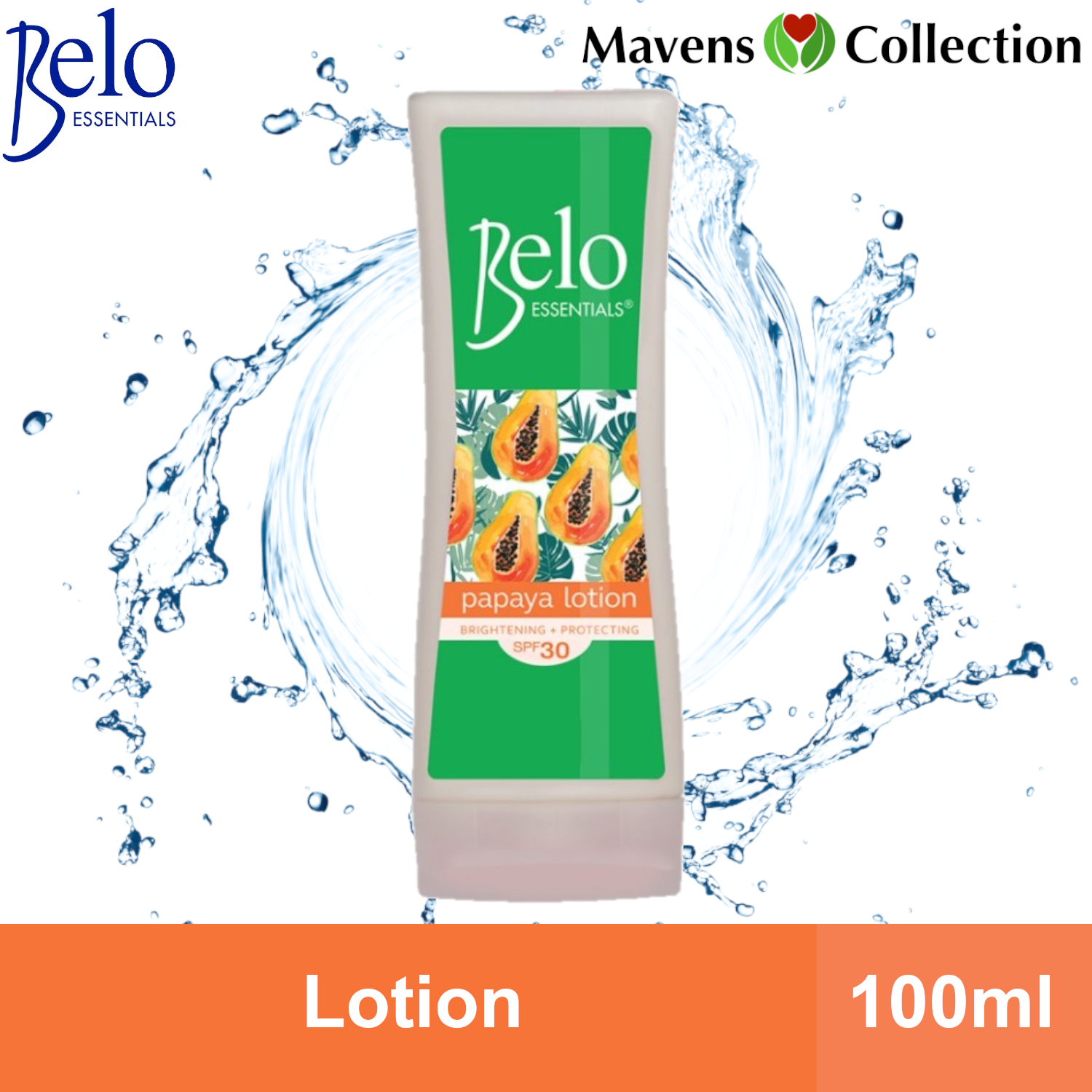 BELO Essentials Papaya Lotion SPF30 100ml by Mavens Collection Lazada PH