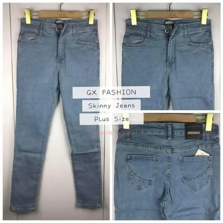 plus size light blue jeans