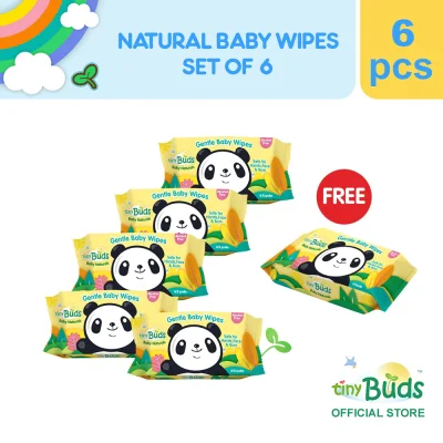 Tiny Buds Organic Baby Wipes Buy 5 Get 1 Free