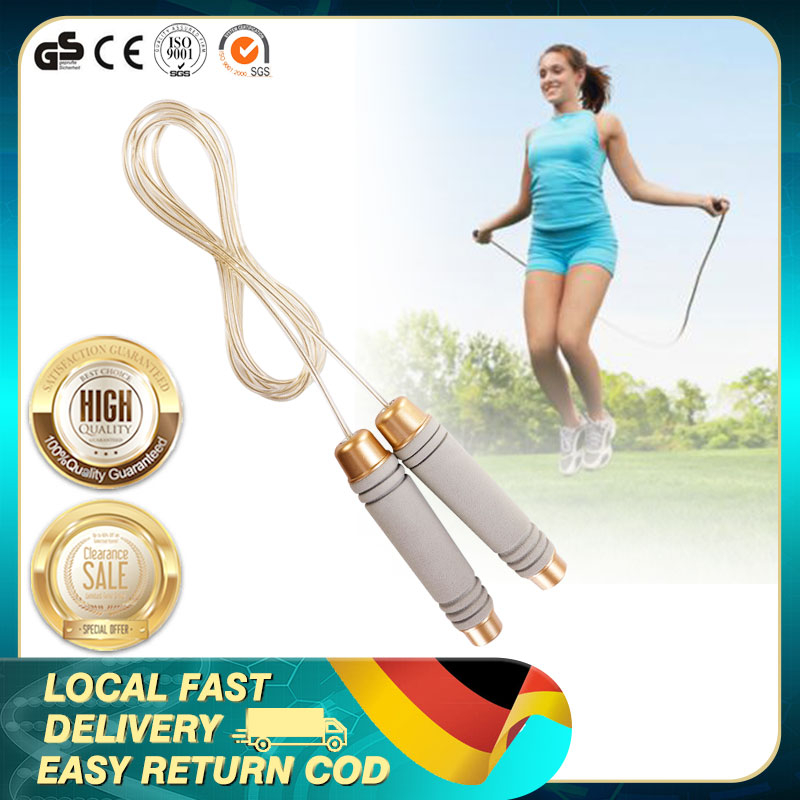 Skipping Rope PVC Adjustable Jump Rope Fitness Training Exercise Equipment 