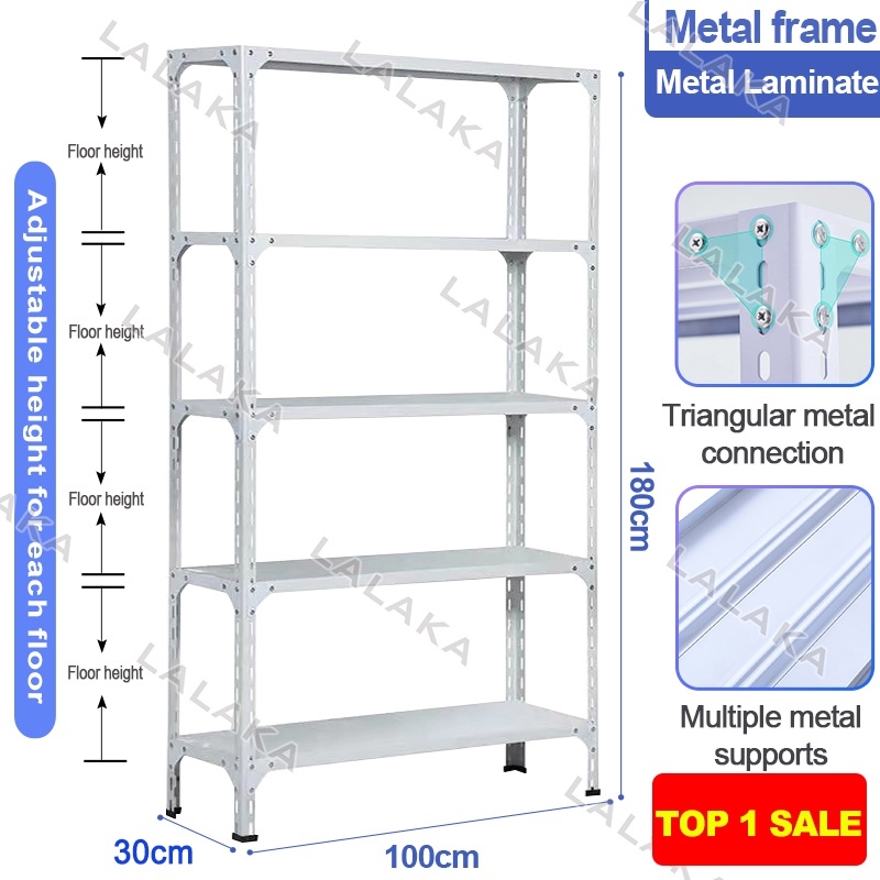 120x40x200 Metal Rack 5 Tiers Shelves Steel Shelf Cold-rolled Steel ...