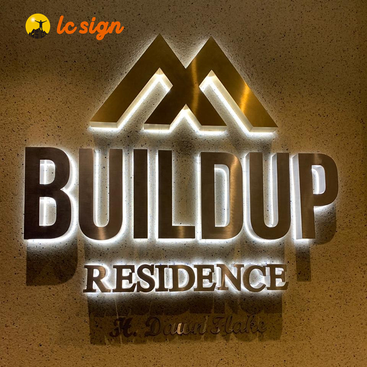 Custom Made Led Signs 3D Metal Logo Sign Outdoor Backlit Letter Signage