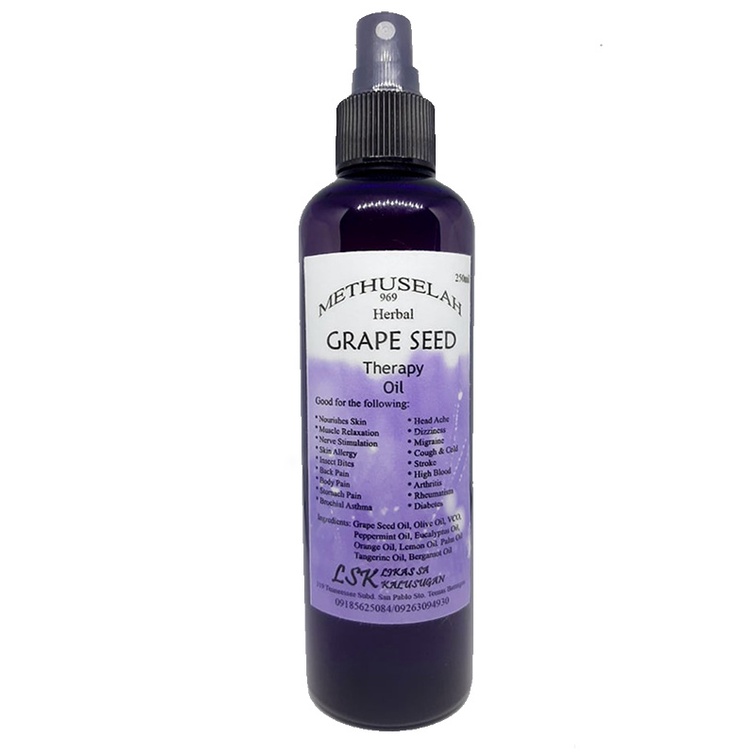 Methuselah Grapeseed Therapy Oil 100ml All Natural Deep Relief