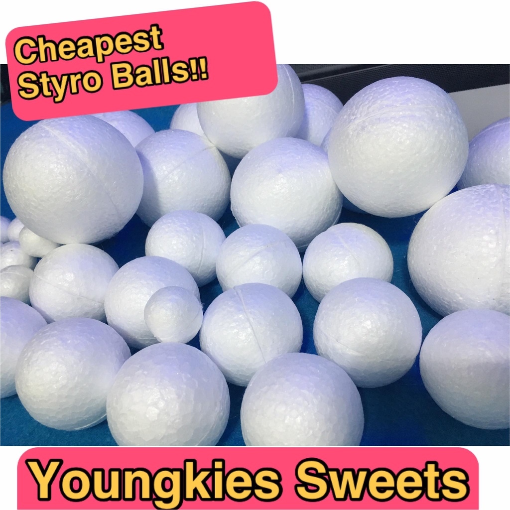 AVAVA STYRO CRAFT BALLS 4inch/5inch sold per pack 5pcs Lazada PH