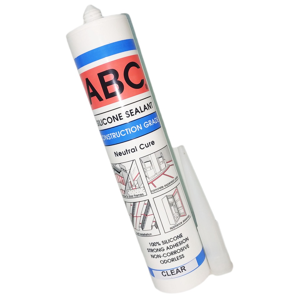 【factory outlet】 ORIGINAL ABC SILICONE SEALANT CLEAR ( 300 ML