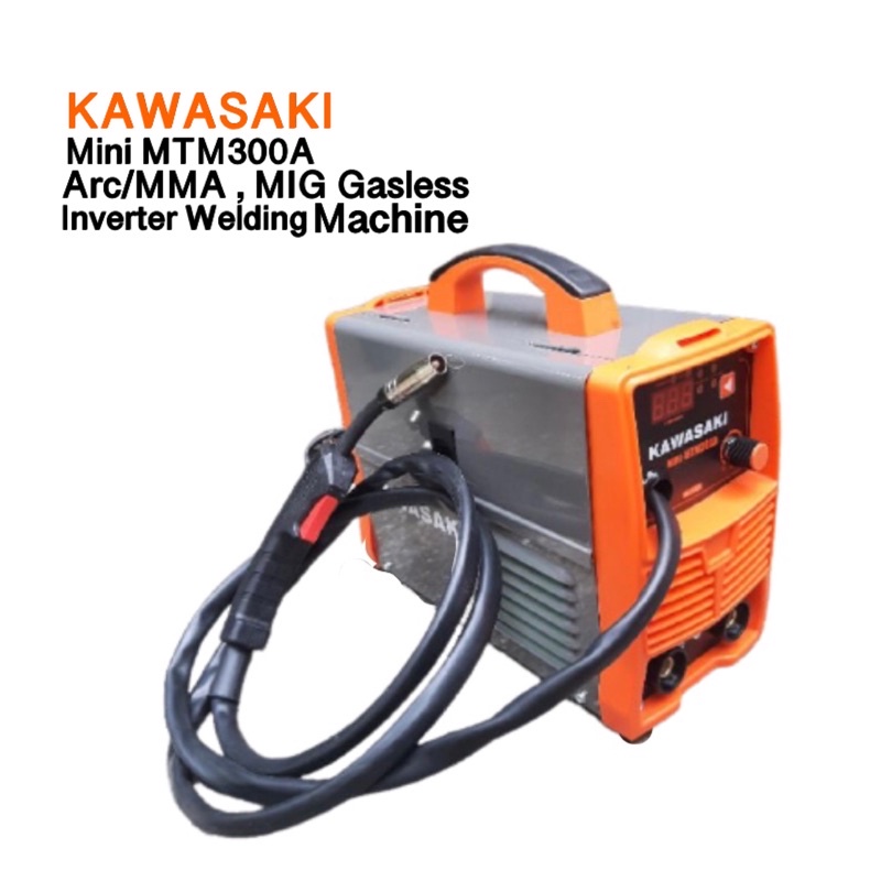 Kawasaki 2In1 Mini Inverter Welding Machine 300A Mig/Arc GaslessLQP