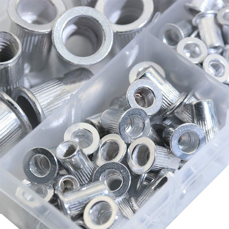 Aluminum Alloy Rivetnut Flat Head Threaded Rivet Nut Insert Nutsert Cap