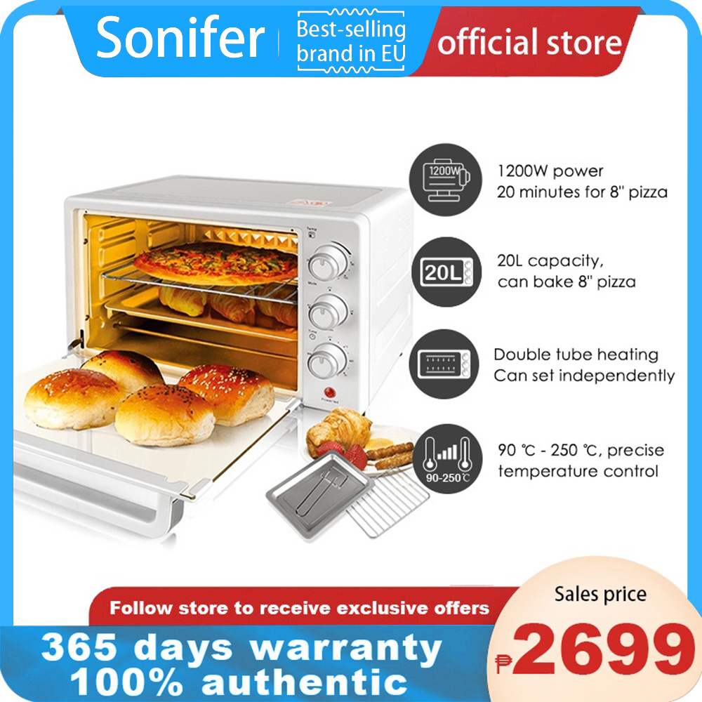 Sonifer Electric Oven,Mini Ovens,20L Countertop Oven and Grill Three