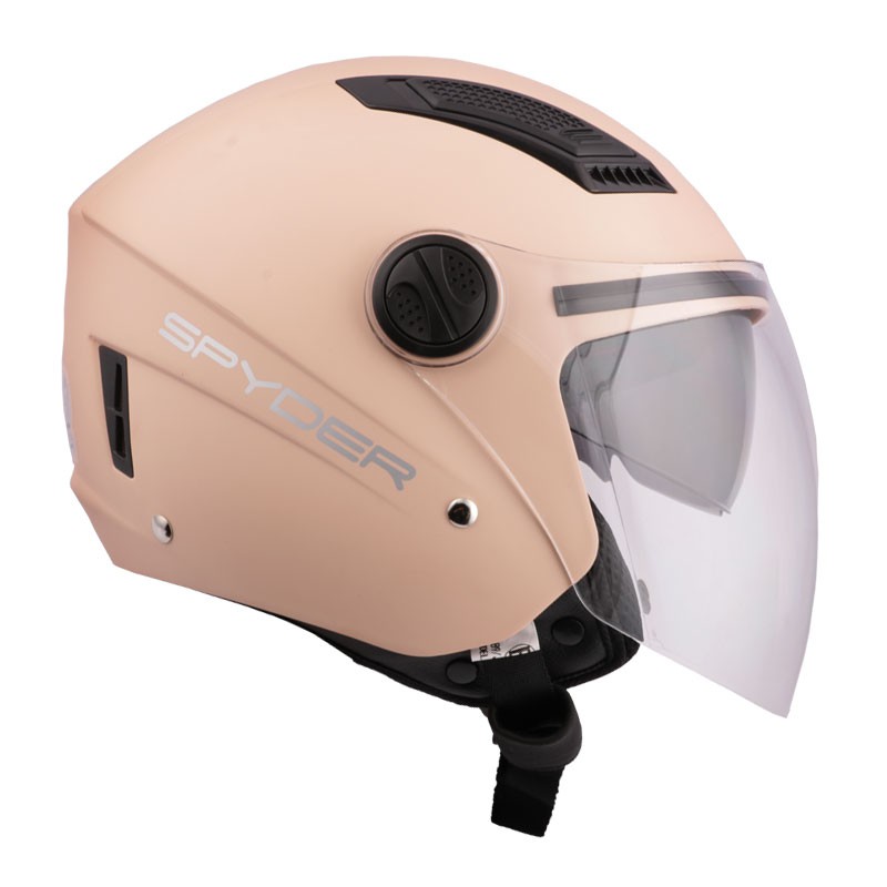 spyder open face helmet