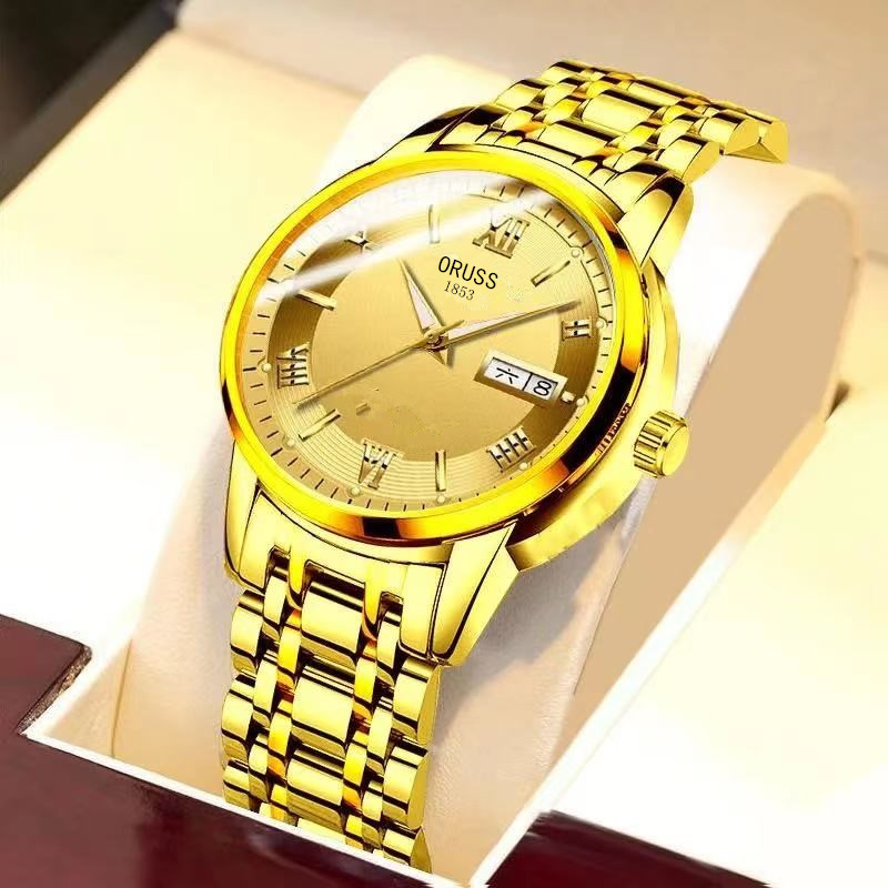 (Chinese brand) ORUSS Automatic Movement Men's Watch Dual Calendar ...