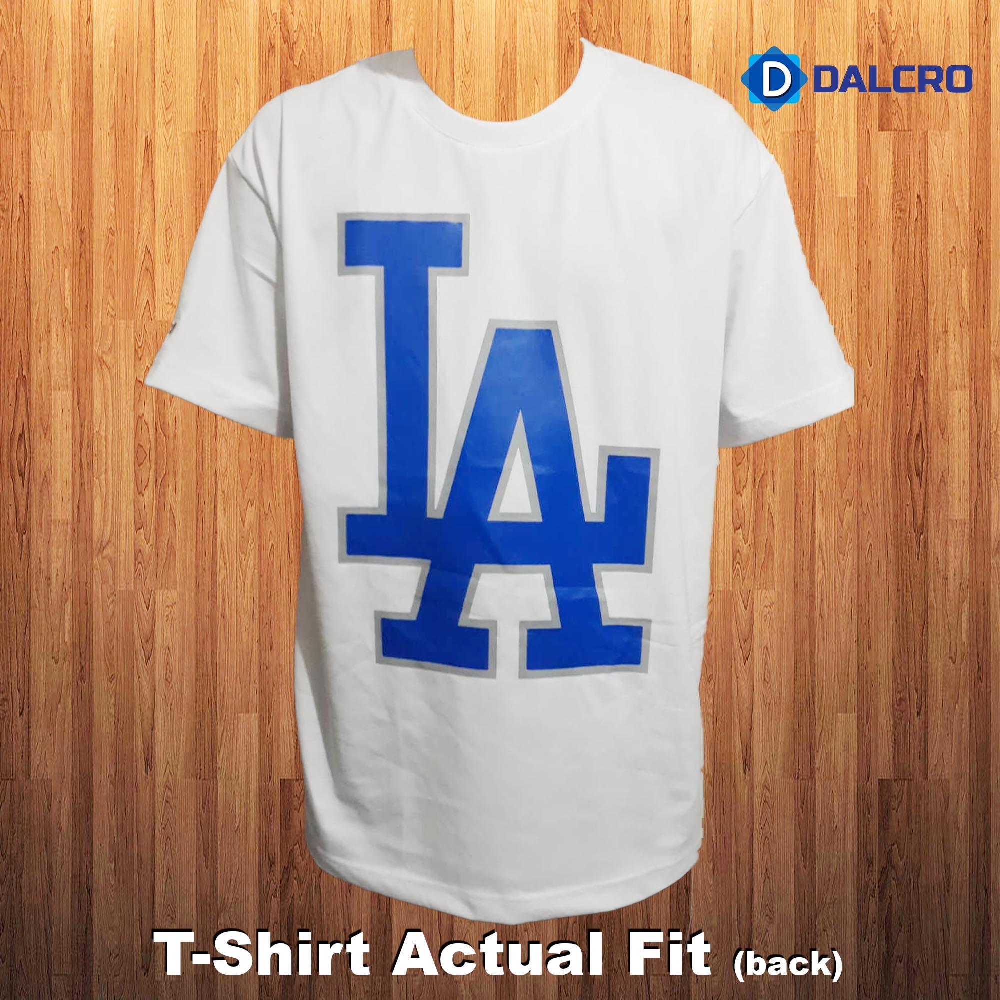 MLB LA Dodgers Men's T-shirt with Embroidery (OG Big LA), Rubberized Screen  Print Design tshirt for men, Shirt Tees, Good Quality T-Shirt Sale (White)
