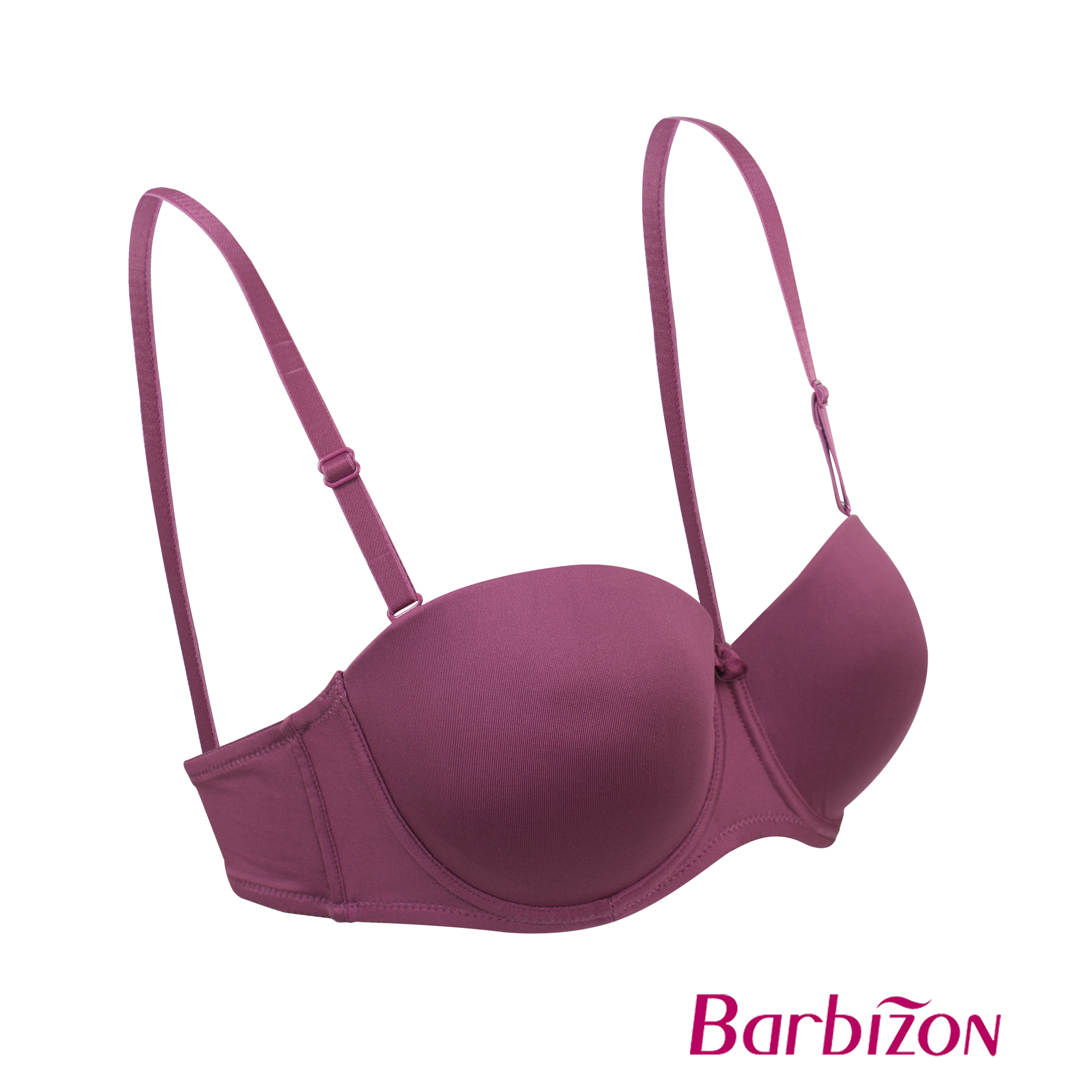 Barbizon Color Your Life Padded Underwire Half Cup Bra w/ Removable Straps  Women Underwear