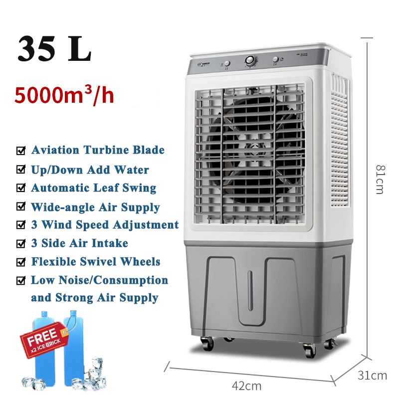 Air Coolers Fan Home Air Conditioner 3 Speeds Regulation Electric Fan
