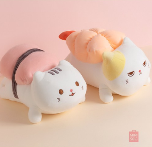 Miniso Sushi Cat Series Plush Toy Kitten Stuffed Toy Lazada