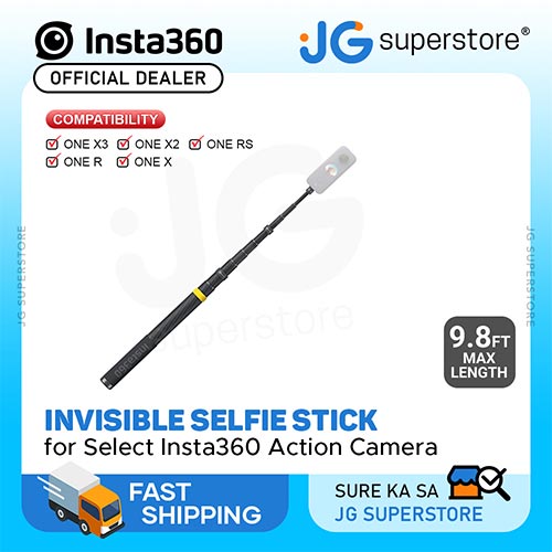 Insta360 3m 9.8ft Extended Edition Selfie Stick for ONE X2, ONE R, ONE X,  ONE Action Camera 