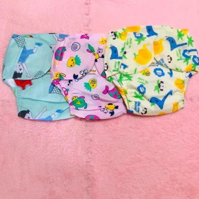 SET OF 3 infant Washable Cloth Diaper (random design)