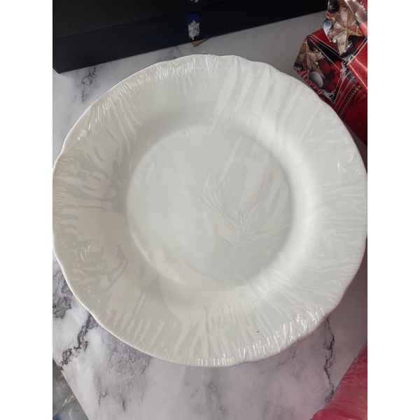 C[opal white plate dessert cake plate party event ceramic Lazada PH