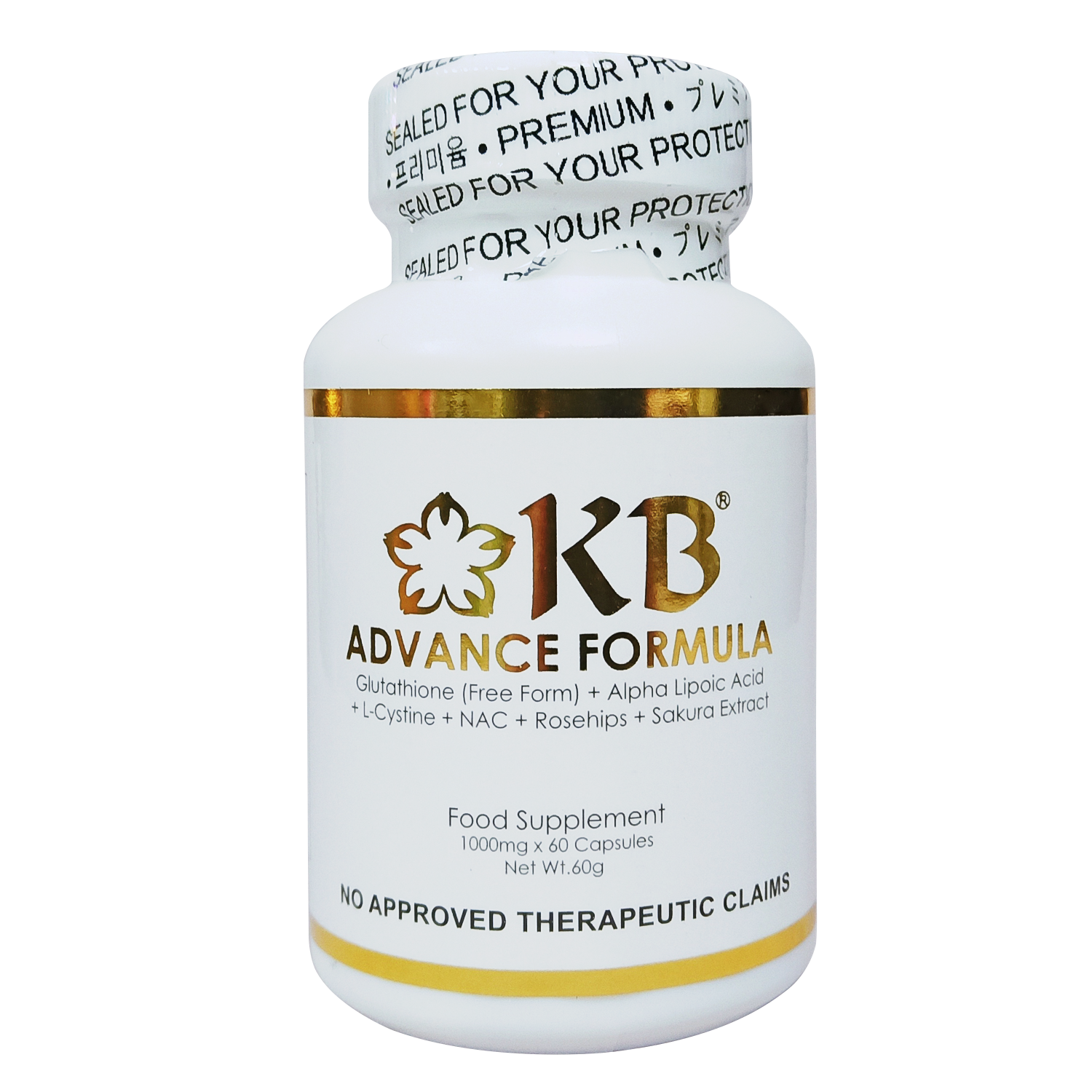 KB Advance Formula Glutathione + Alpha Lipoic Acid + L-Cystine + NAC ...