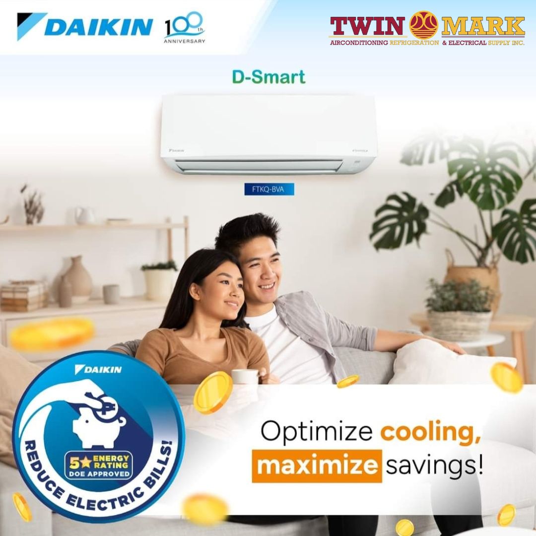 1HP DAIKIN D-SMART SERIES FTKQ25BVA/RKQ25BVA Split Type Wall Mounted ...