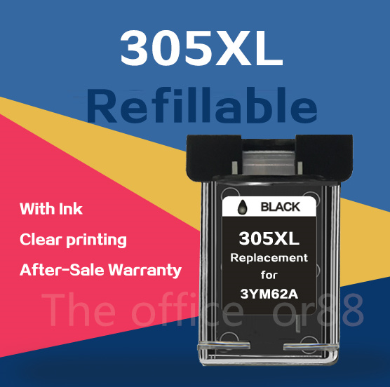 Sunnieink 305 XL Druckerpatronen Schwarz- 750 Seiten, Kompatibel für HP