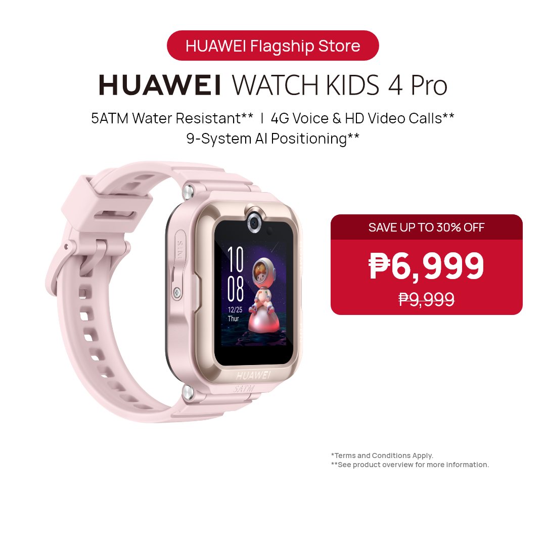 lukker styrte tåbelig Pre Order HUAWEI WATCH KIDS 4 Pro Smartwatch | 9-System AI Positioning | 4G  Voice & HD Video Calls | 5ATM Water Resistant | Night LED Light Guard |  Lazada PH