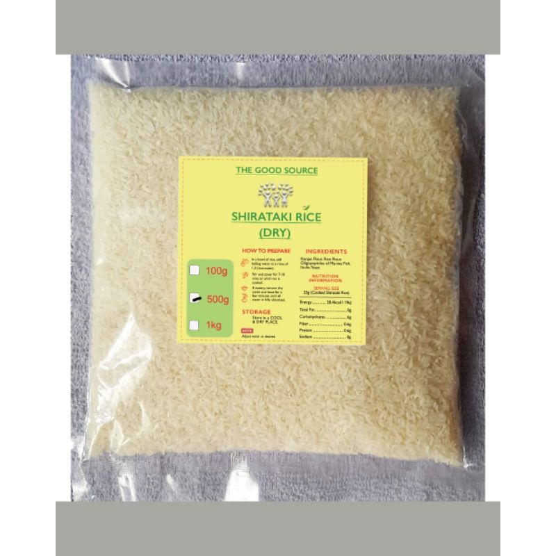 TGS Shirataki Dry Dried Rice 500g Lazada PH