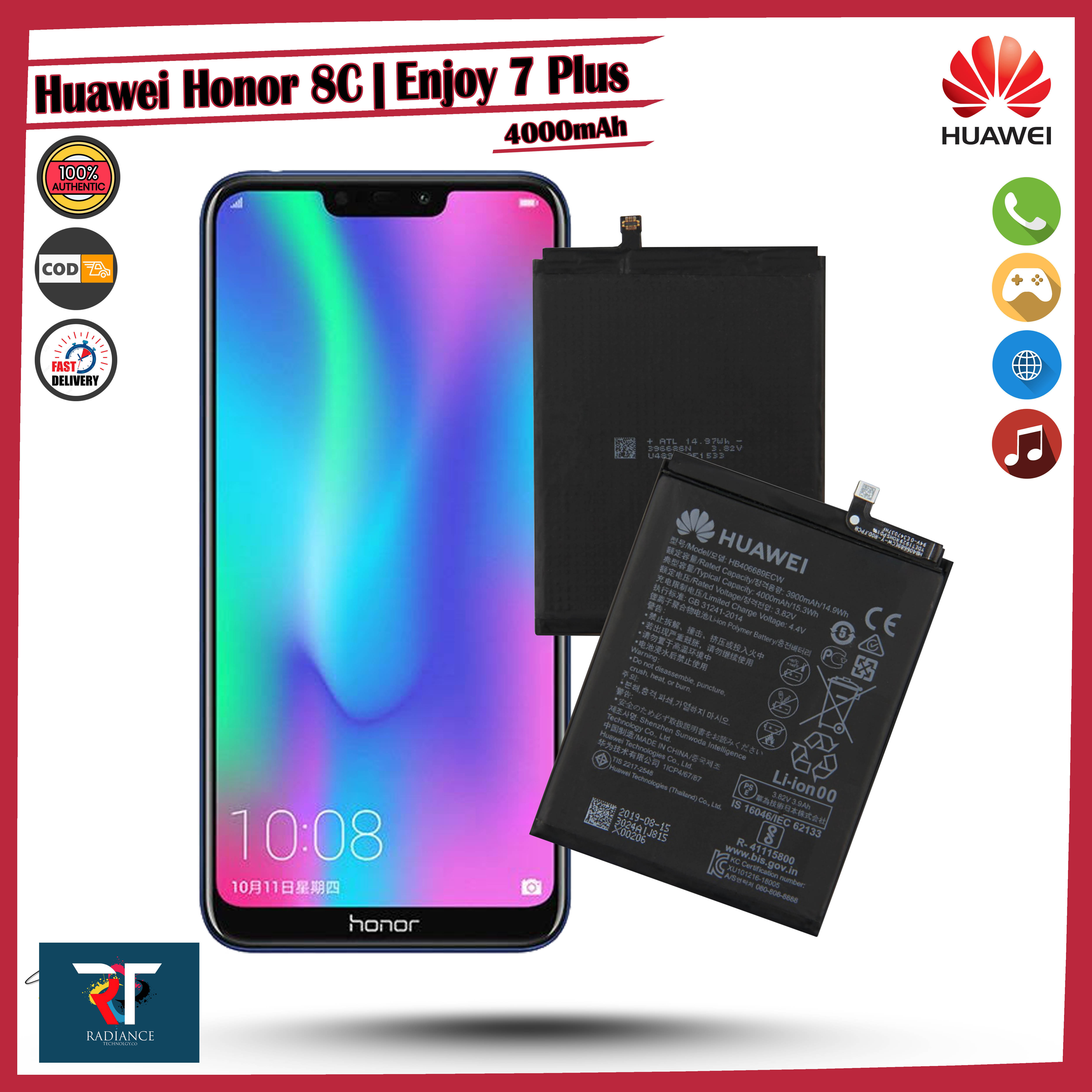 Huawei Honor 8C Enjoy 7 Plus Battery 4000mAh | Model: HB406689ECW ...