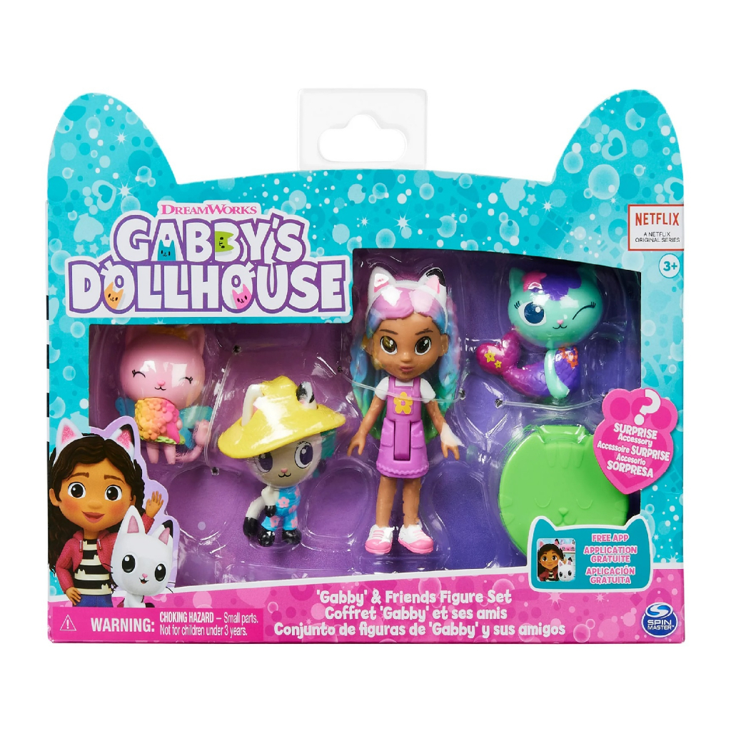 Gabby's Dollhouse Rainbow Closet Portable Playset with Gabby Doll