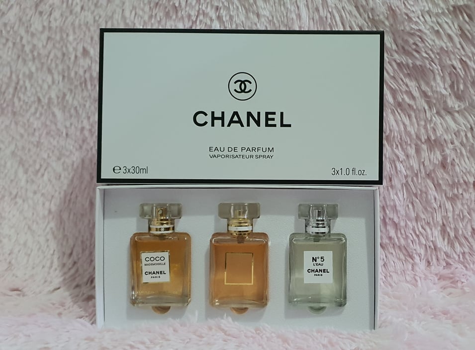 Chanel Eau De Parfum for Women Perfume Set of 3 Travel Size
