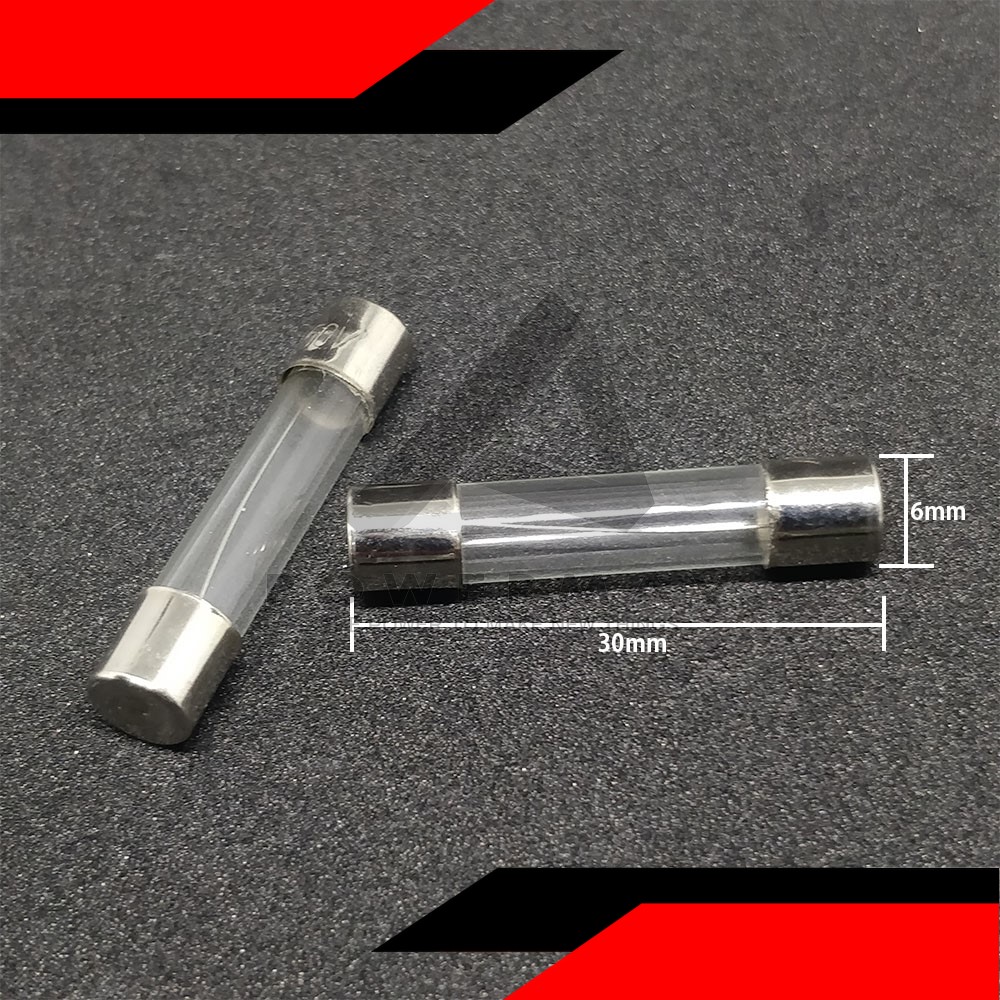 2pcs glass fuse 12 amp 220v 230v 250v 6*30 6*30mm 12000ma 12A AVR f12a
