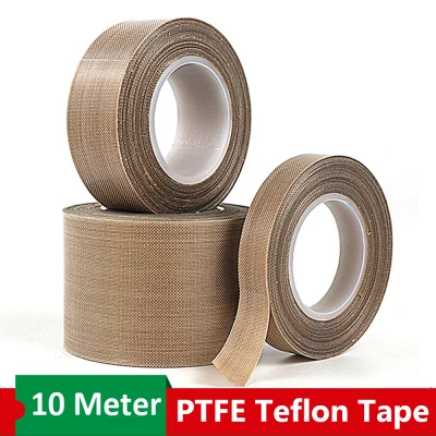 JUTBONG 10M Practical Electrical Flame Retardant Insulating Teflon Tape PTFE Tape Vacuum Sealer Self Adhesive