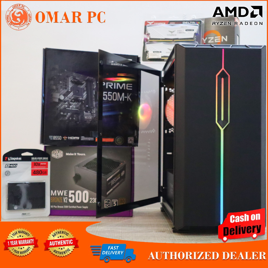 GAMING SYSTEM UNIT (RYZEN 7 5700G )( PRIME B550MK MOTHERBOARD) (16GB