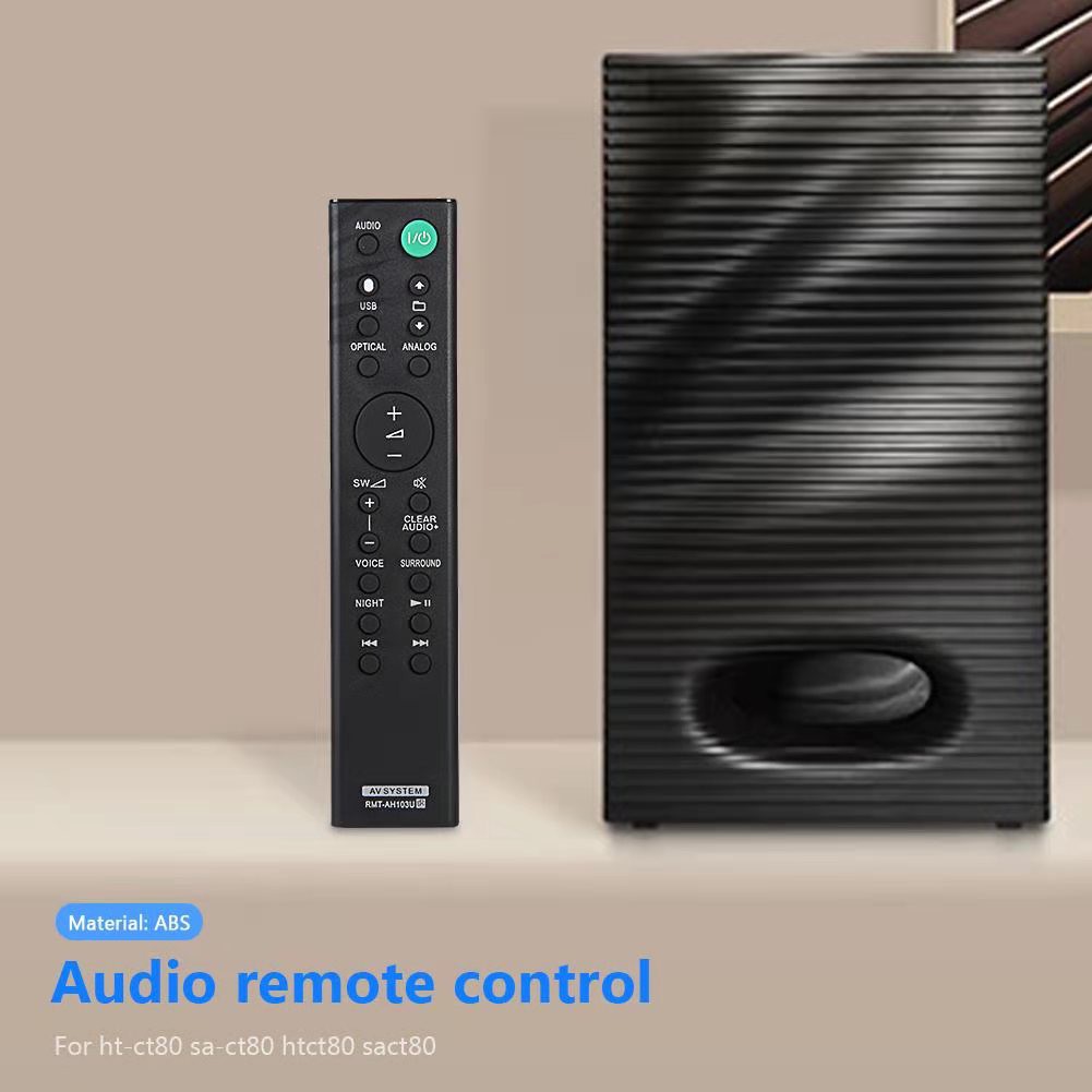RMT-AH103U Telecomando sostitutivo Adatta per Sony 2.1ch Barra audio HT-CT80 SS-WCT80 SA-CT80 HTCT80 SSWCT80 SACT80