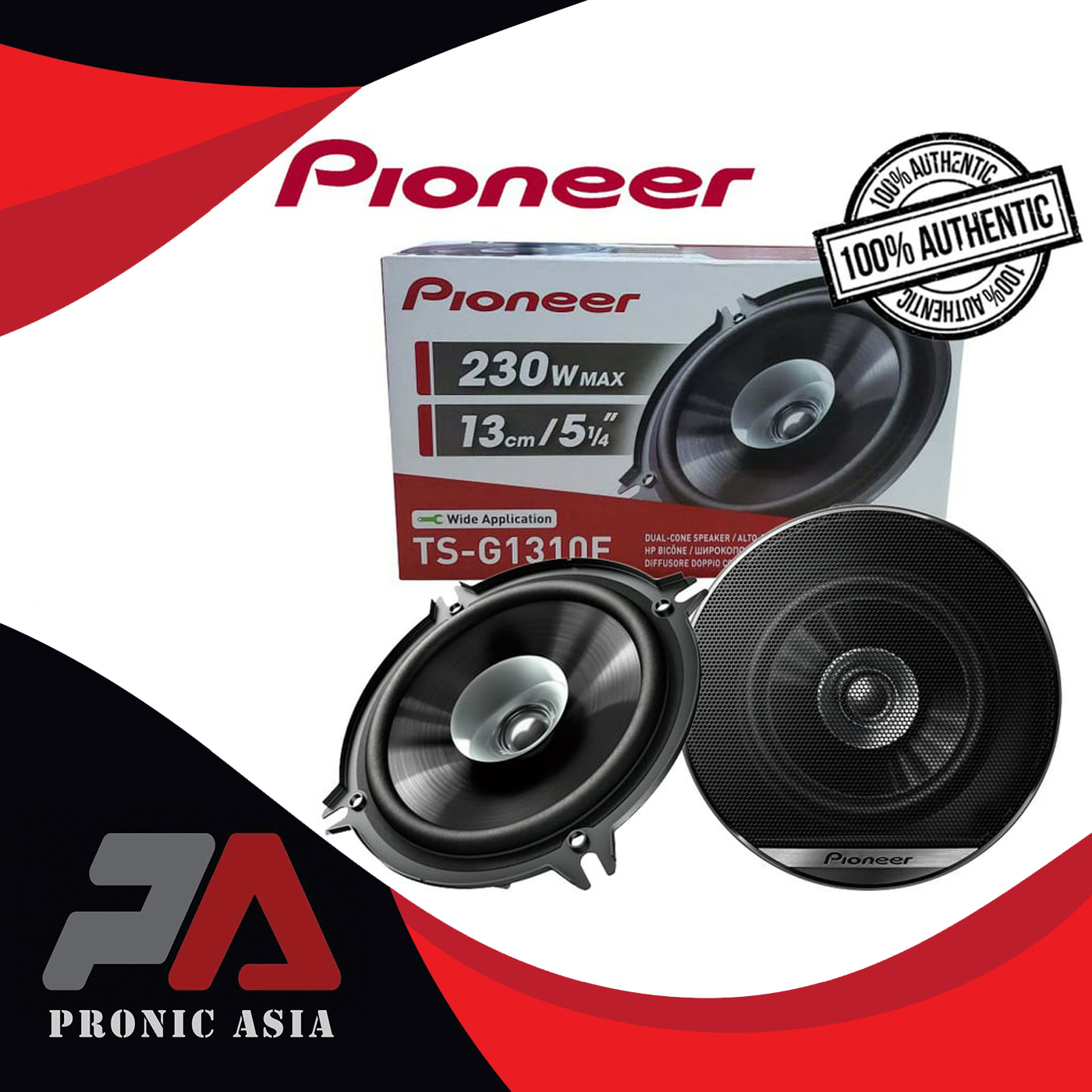 Pioneer TSG1310F Lautsprecher 13 cm 5,25" Dual Cone 230 Watt  Paarpreis
