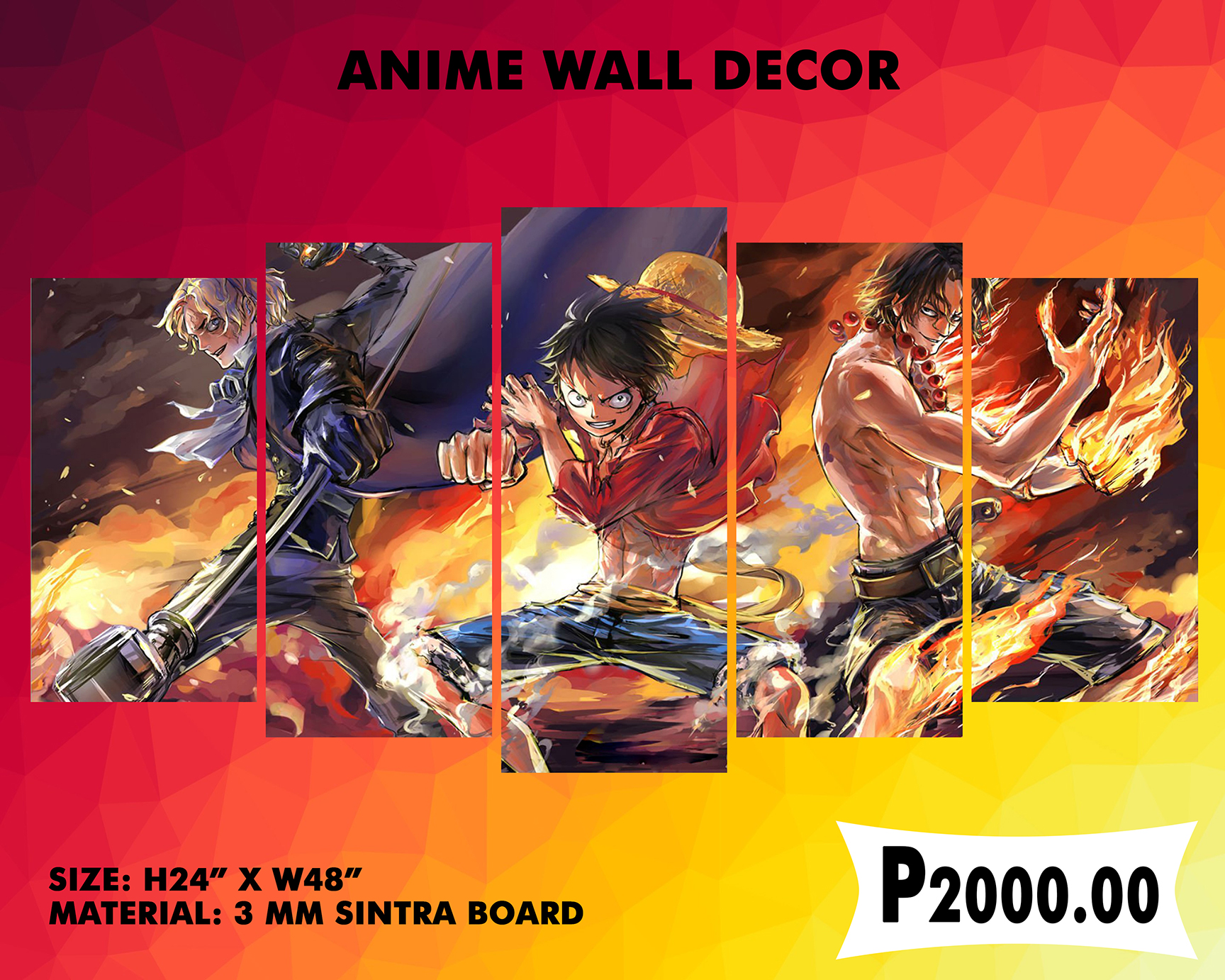 Anime One Piece Sintra Wall Decor | Lazada PH