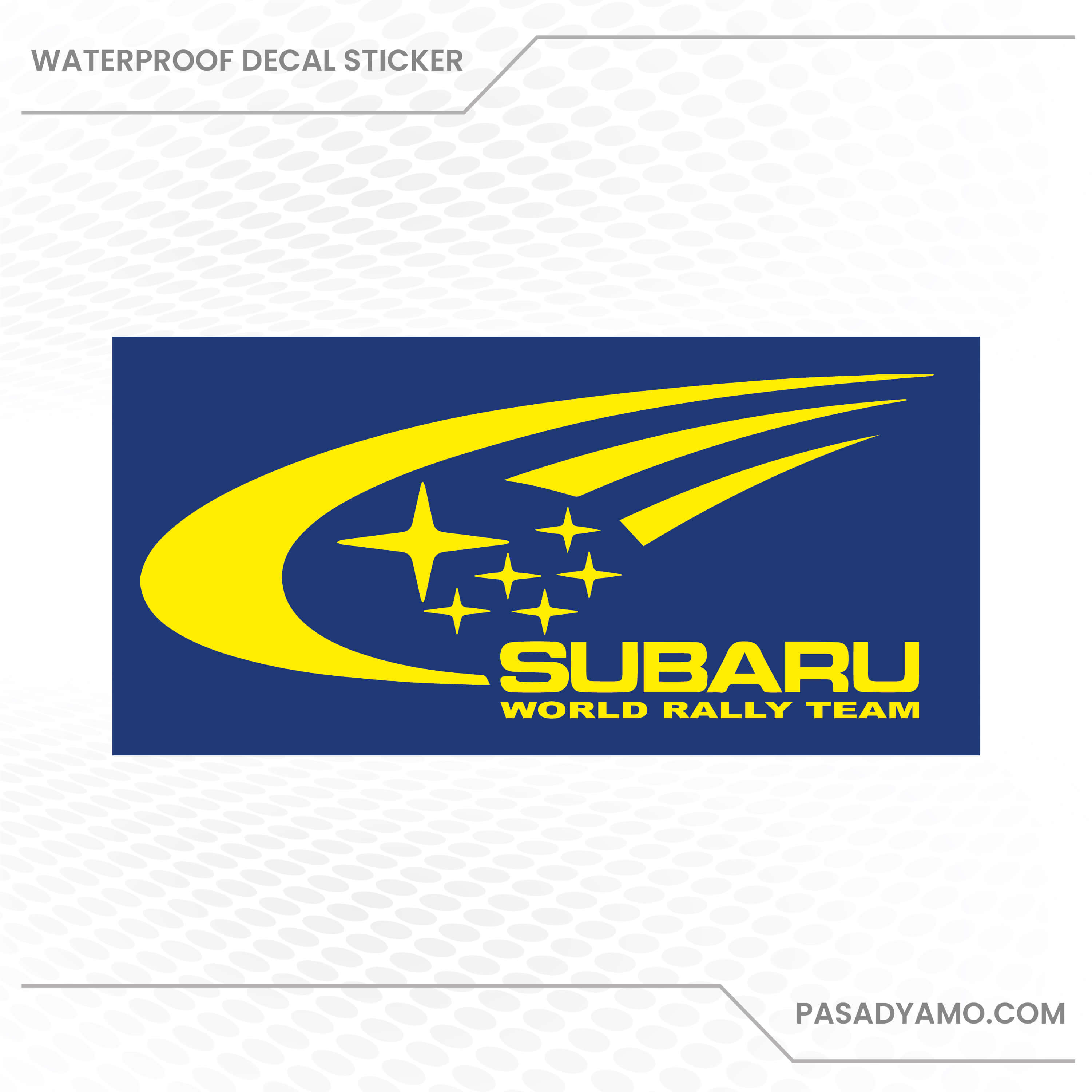 Subaru World Rally Team Decal Sticker for Cars Motorcycles 3.5 x 7 ...