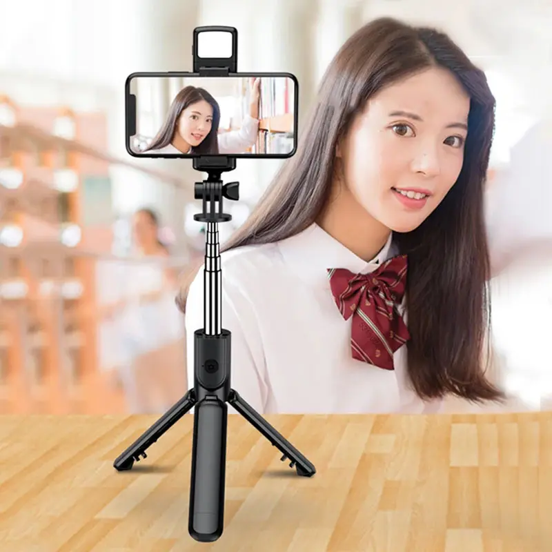 Wireless Bluetooth Selfie Stick Tripod Monopad Stand Phone Holder For